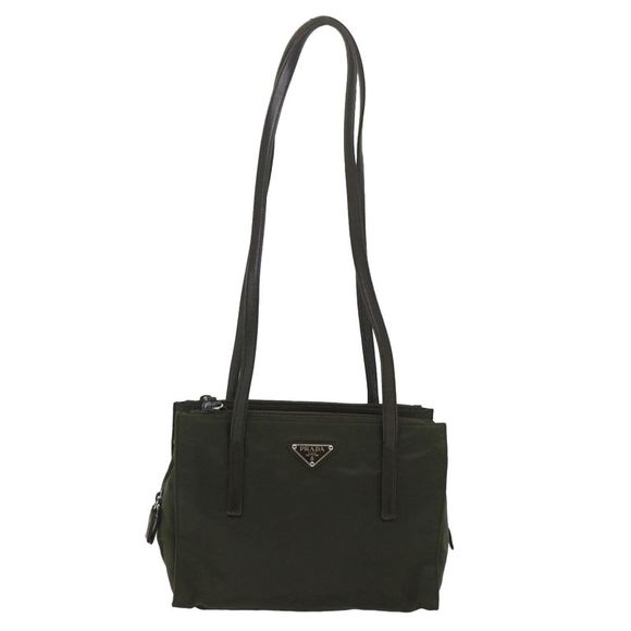 Prada Handbags - Prada Khaki Synthetic Shoulder Bag (Pre-Owned)